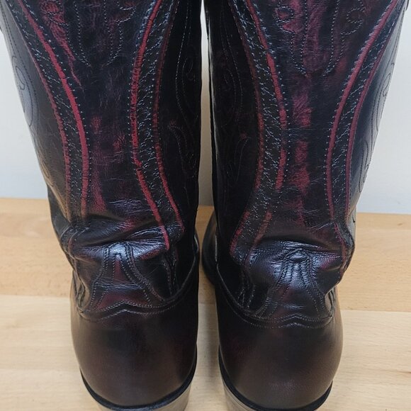 VINTAGE LUCCHESE CLASSICS L6630 GOAT SKIN WESTERN BOOT 10.5 EE - Picture 3 of 5
